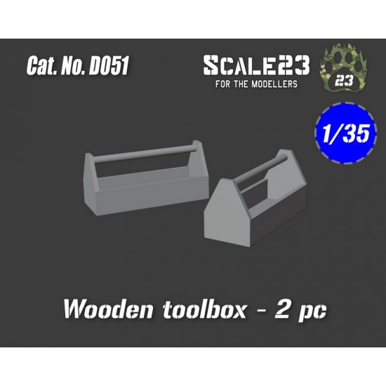 1/35 Wooden Toolbox (2pc)