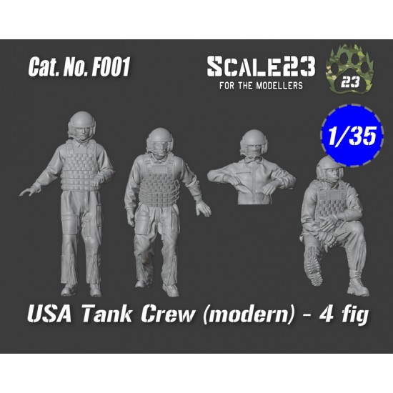 1/35 Modern US Tank Crew (4 figures)