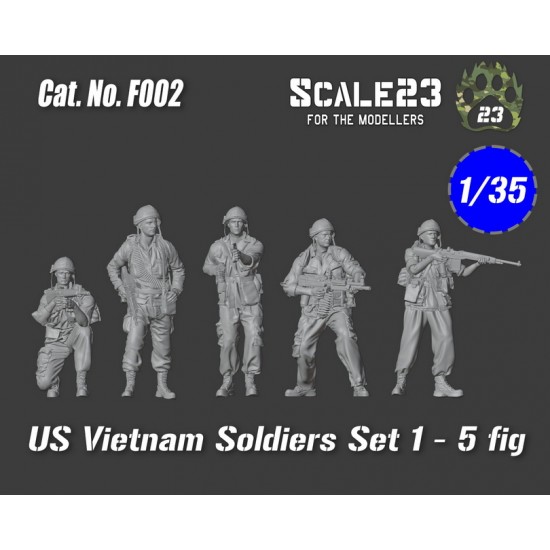 1/35 US Vietnam Soldiers Set 1 (5 figures)
