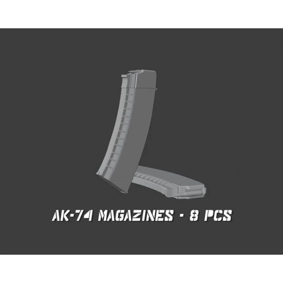 1/35 AK-74 Magazines - 8Pcs