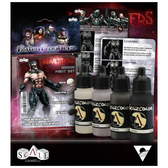 Acrylic Paints Set for Fallen Frontiers Harvester (4 x 17ml)