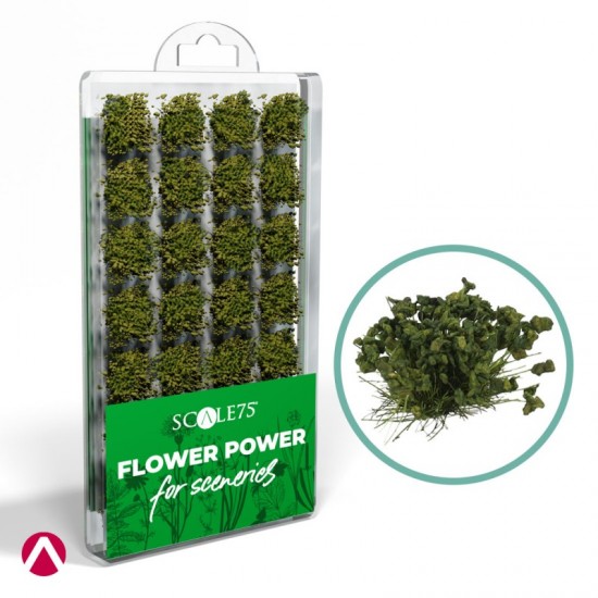 [Soil Works] Flower Power for Sceneries #Green (28 bushes, each height: approx 1cm)