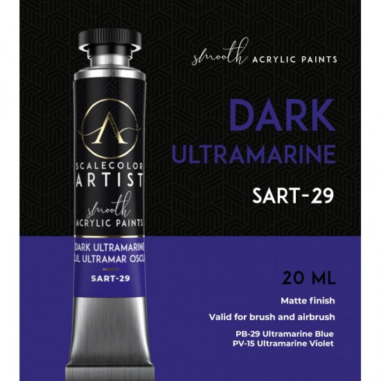Dark Ultramarine (20ml Tube) - Artist Range Smooth Acrylic Paint