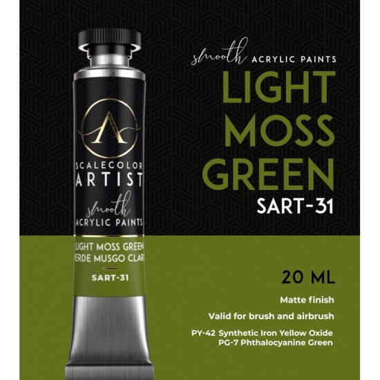 Light Moss Green (20ml Tube) - Artist Range Smooth Acrylic Paint