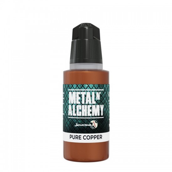 Acrylic Paint - Metal 'n Alchemy #Pure Copper (17ml, Ultra Fine Pigment)