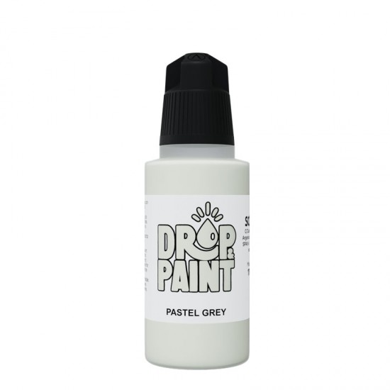 Drop & Paint Range Acrylic Colour - Pastel Grey (17ml)