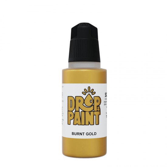 Drop & Paint Range Acrylic Colour - Burnt Gold (17ml)