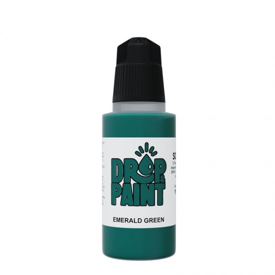 Drop & Paint Range Acrylic Colour - Emerald Green (17ml)