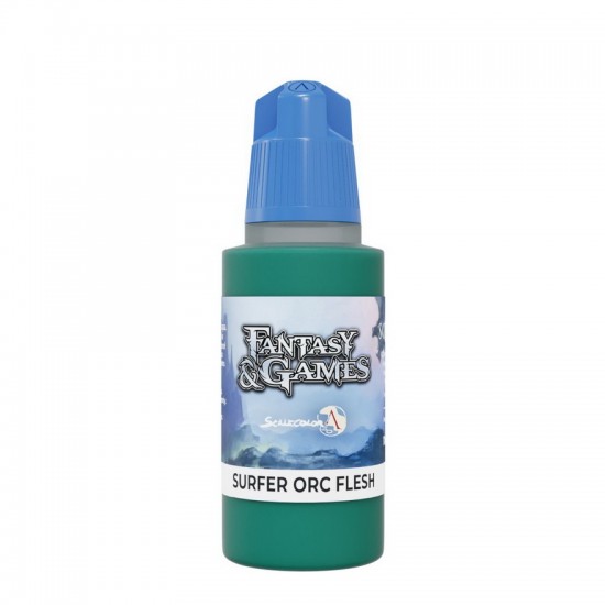 Acrylic Paint - Fantasy & Games #Surfer Orc Flesh (17ml, Satin Finish)