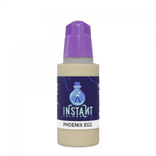 Acrylic Paint - Instant Colors #Phoenix Egg (17ml, Rapid Application, Matt Finish)