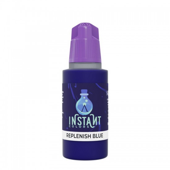 Acrylic Paint - Instant Colors #Replenish Blue (17ml, Rapid Application, Matt Finish)