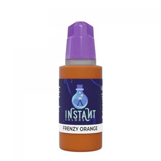 Acrylic Paint - Instant Colors #Frenzy Orange (17ml, Rapid Application, Matt Finish)