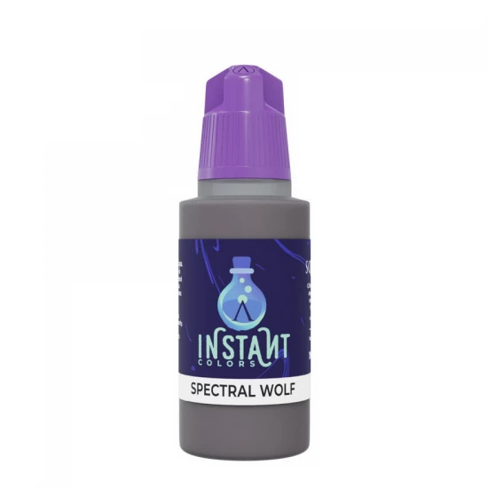 Acrylic Paint - Instant Colors #Spectral Wolf (17ml, Rapid Application, Matt Finish)