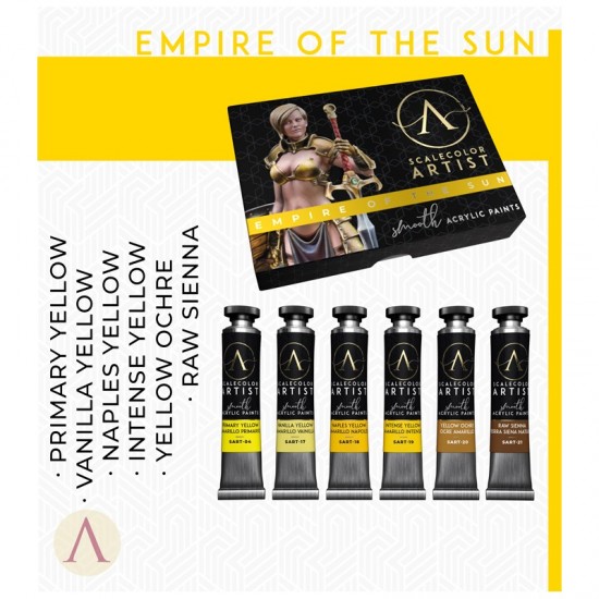 Empire Of The Sun (6 x 20ml Tube) - Artist Range Smooth Acrylic Paint Set