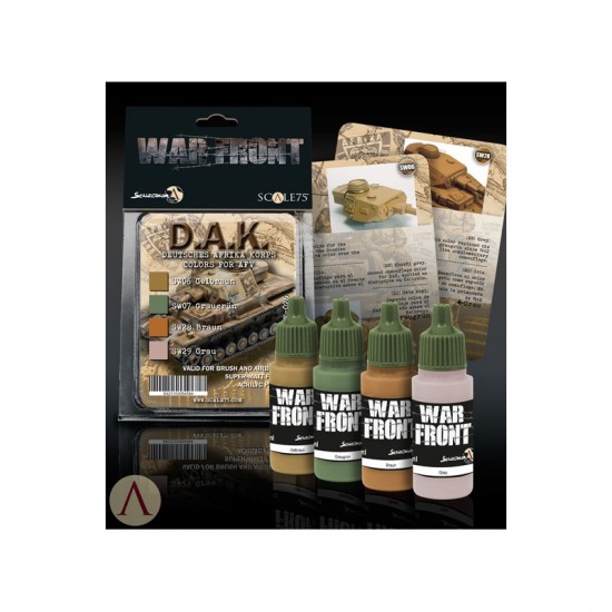 Acrylic Paints Set - DAK Colours for AFV (4 x 17ml)