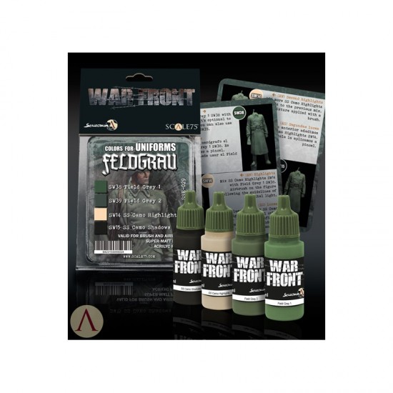 Acrylic Paints Set - Feldgrau Uniforms (4 x 17ml)