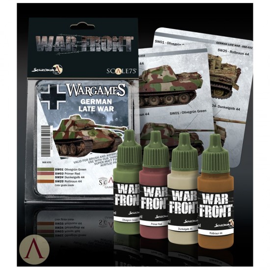 Acrylic Paints Set - War Games German Late War (4 x 17ml)