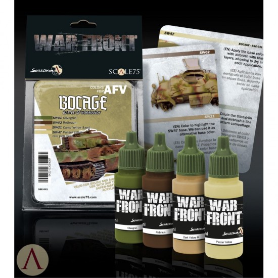 Acrylic Paints Set - Bocage Battle of Normandy AFV (4 x 17ml)