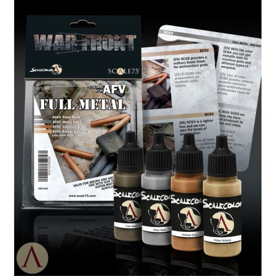 Acrylic Paints Set - Full Metal AFV (4 x 17ml)