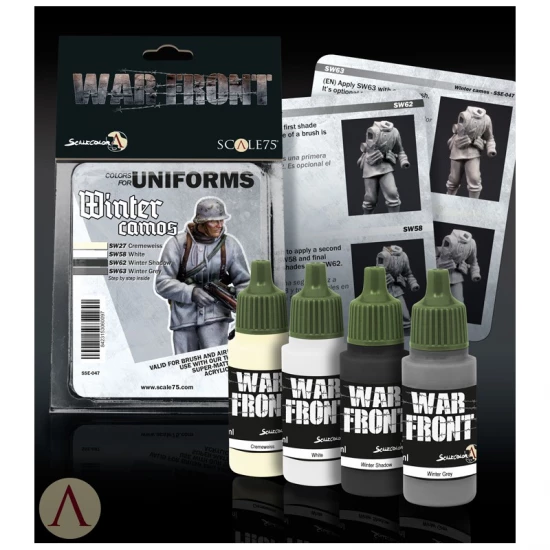 Acrylic Paints Set - Winter Camouflage (4 x 17ml)