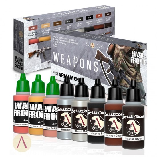 Acrylic Paints Set - Weapons (8x 17ml)