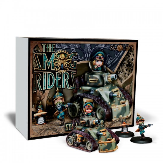1/48 (35mm) The Smog Riders: Steam War Chibi Miniatures - Steampunzer