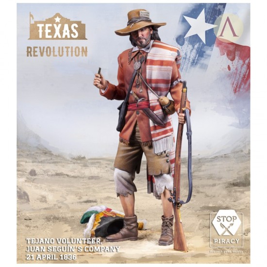 75mm Scale TEXAS Revolution Tejano Volunteer Seguin's Company, 21 April 1836