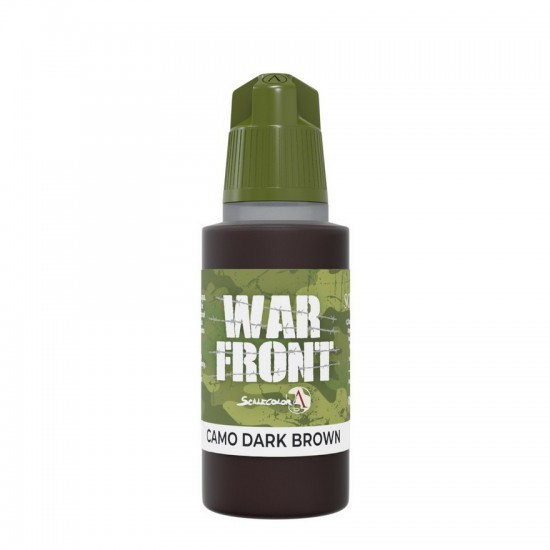 Acrylic Paint - Warfront #Camo Dark Brown (17ml, Matt Finish)