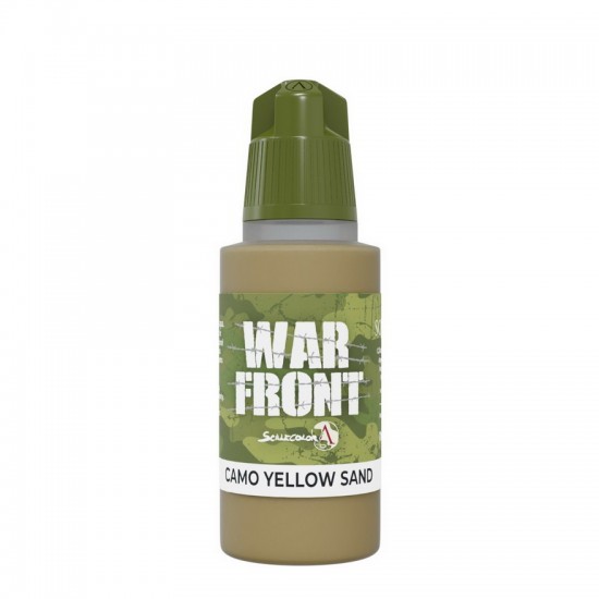 Acrylic Paint - Warfront #Camo Yellow Sand (17ml, Matt Finish)