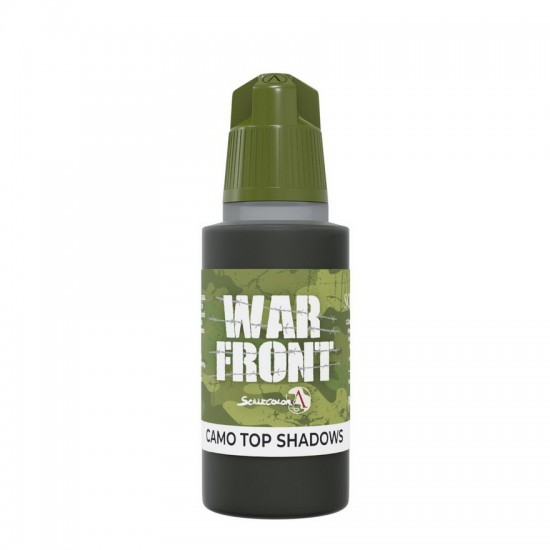 Acrylic Paint - Warfront #Camo Top Shadows (17ml, Matt Finish)
