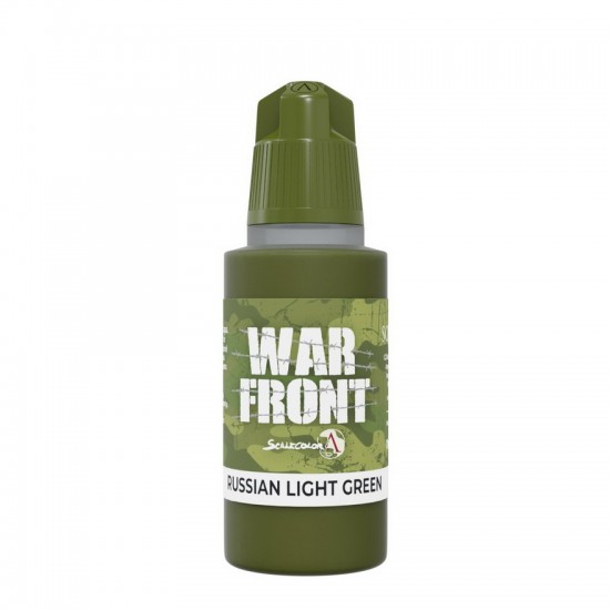 Acrylic Paint - Warfront #Russian Light Green (17ml, Matt Finish)