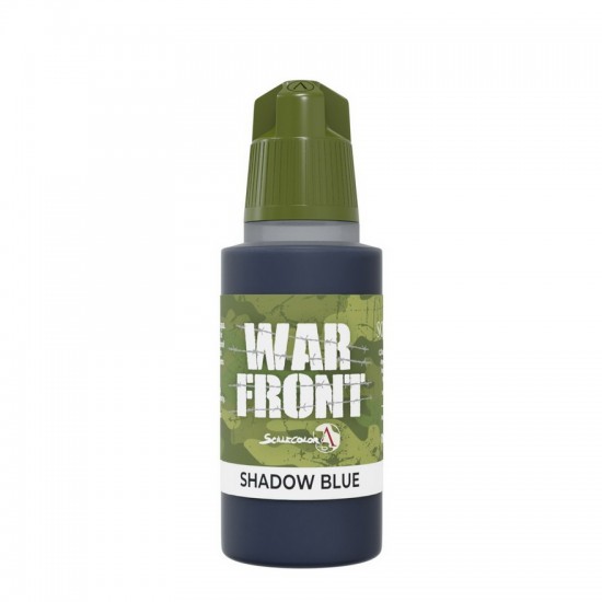 Acrylic Paint - Warfront #Shadow Blue (17ml, Matt Finish)