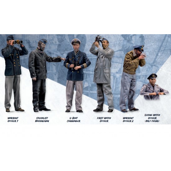 1/72 War Front Kriegsmarine Crew (6 Resin Figures)