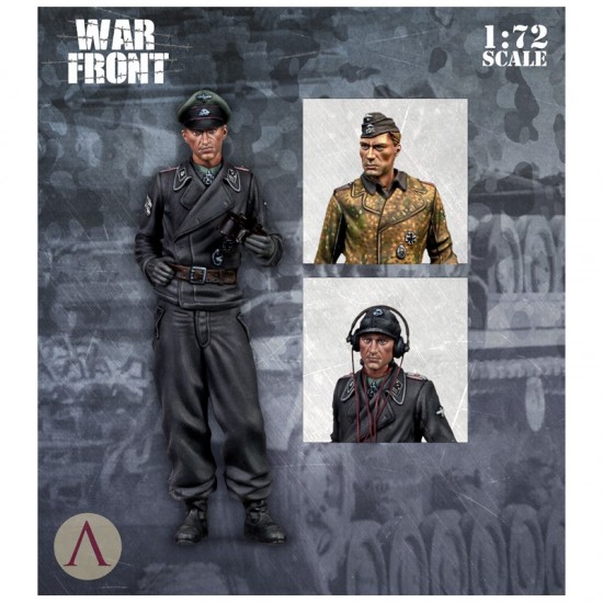 1/72 War Front German Tankers (1 figure & 2 busts)