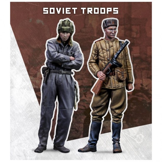 1/72 War Front Series - Soviet Troops (2 figures)