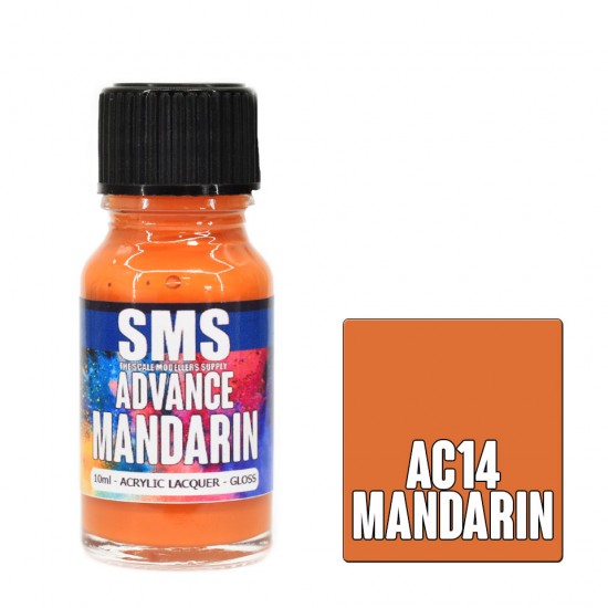Acrylic Lacquer Paint - Advance MANDARIN (10ml)