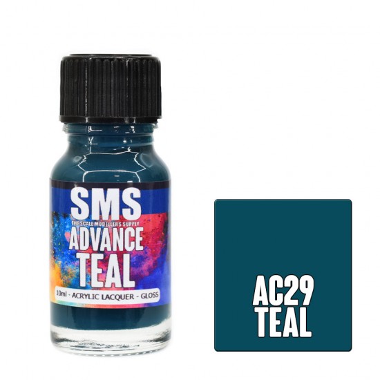 Acrylic Lacquer Paint - Advance TEAL (10ml)
