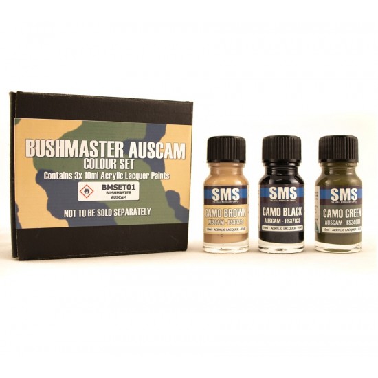 Acrylic Lacquer Paints set - Bushmaster AUSCAM Colour (10ml x3)
