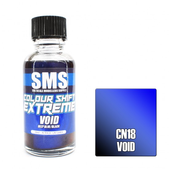 Acrylic Lacquer Paint - Colour Shift Extreme VOID (Deep Blue/Black, 30ml)
