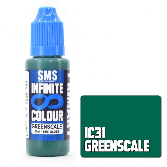 Water-based Urethane Paint - Infinite Colour #GREENSCALE (20ml)