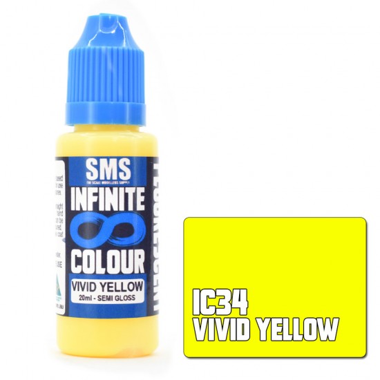 Water-based Urethane Paint - Infinite Colour #VIVID YELLOW (20ml)
