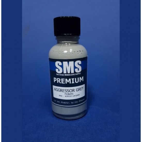 Acrylic Lacquer Paint - Premium Aggressor Grey (30ml)