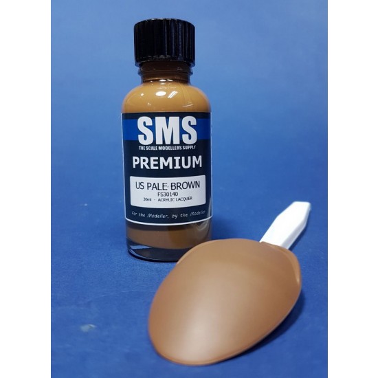Acrylic Lacquer Paint - Premium US Pale Brown (30ml)