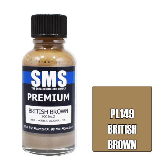 Acrylic Lacquer Paint - Premium SCC No.2 Brown (30ml) 