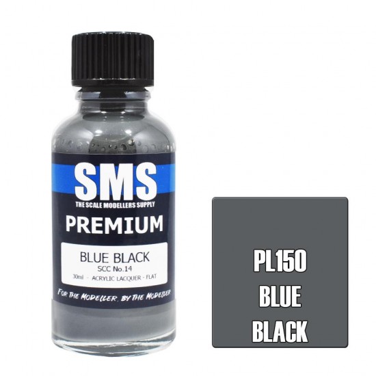 Acrylic Lacquer Paint - Premium SCC No.14 Blue Black (30ml) 