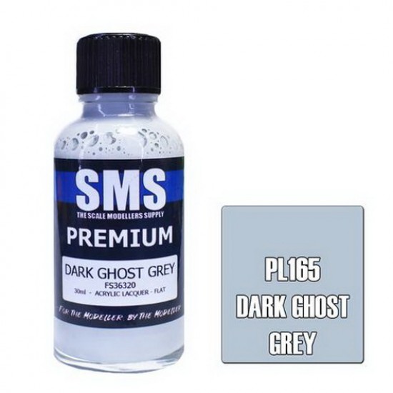 Acrylic Lacquer Paint - Premium Dark Ghost Grey (30ml)
