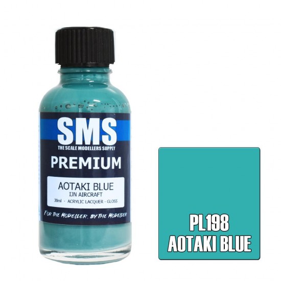 Acrylic Lacquer Paint - Premium Aotaki Blue (30ml)