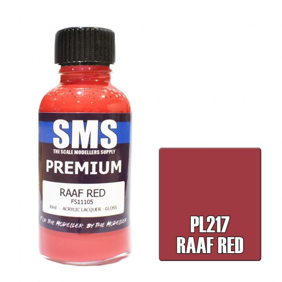 Acrylic Lacquer Paint - Premium Raaf Red (30ml)