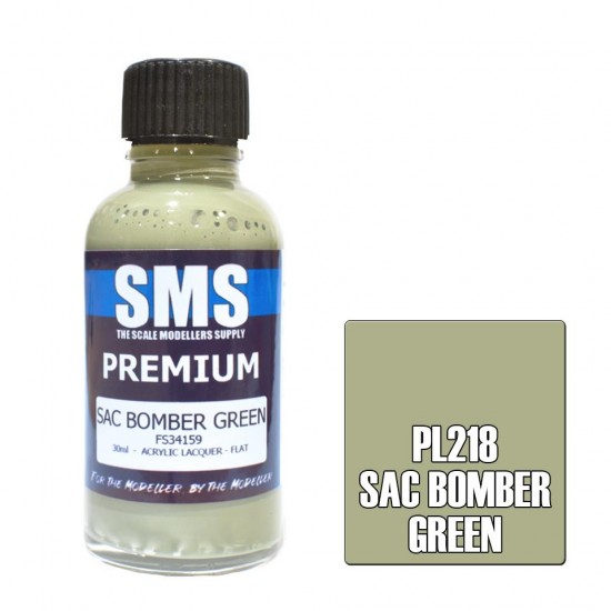 Acrylic Lacquer Paint - Premium Sac Bomber Green (30ml)