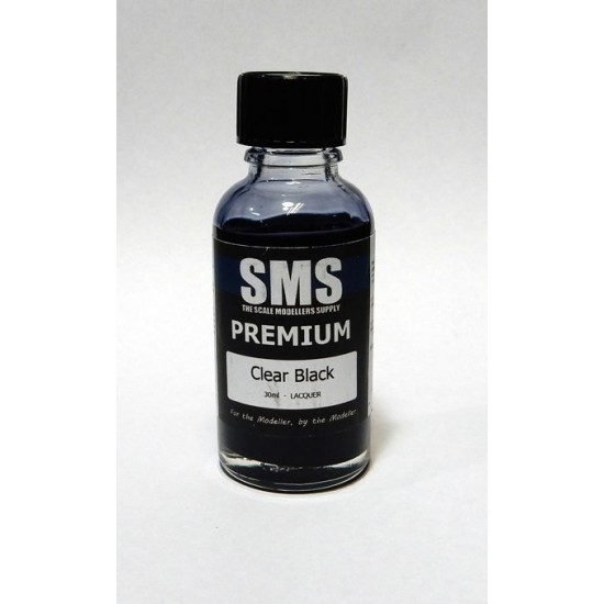Acrylic Lacquer Paint - Premium #Clear Black (30ml)